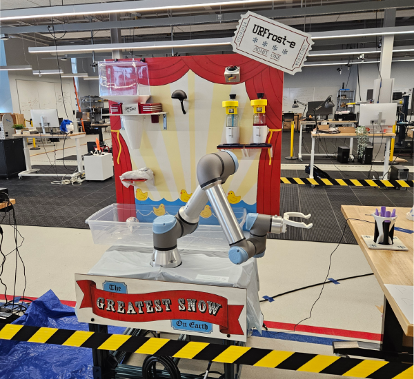 Preparing Snow Cones Using a Robot Arm